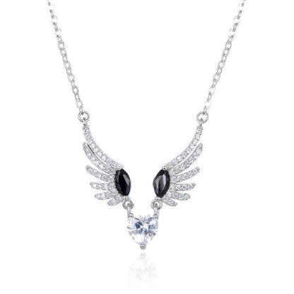 Silver Angel Wings Love Necklace in 2023 | Silver Angel Wings Love Necklace - undefined | necklaces, other necklace, Silver Angel Wings Love Necklace | From Hunny Life | hunnylife.com