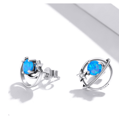 Simple Hollow Blue Earrings in 2023 | Simple Hollow Blue Earrings - undefined | Earrings, Simple Hollow Blue Earrings | From Hunny Life | hunnylife.com