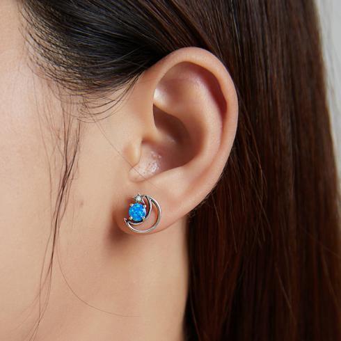 Simple Hollow Blue Earrings in 2023 | Simple Hollow Blue Earrings - undefined | Earrings, Simple Hollow Blue Earrings | From Hunny Life | hunnylife.com