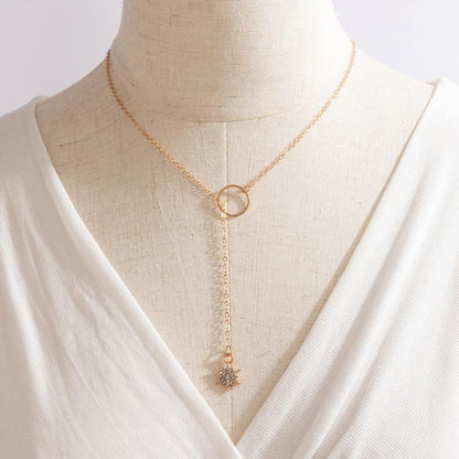 Simple Ins Style Small Circle Necklace in 2023 | Simple Ins Style Small Circle Necklace - undefined | other necklace | From Hunny Life | hunnylife.com