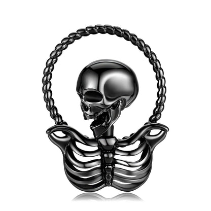 Skull GOD Electroplated Black Gold Necklace in 2023 | Skull GOD Electroplated Black Gold Necklace - undefined | Black Gold Necklace, creative necklace, S925 Sterling Silver Necklace, Skull GOD Electroplated Necklace | From Hunny Life | hunnylife.com