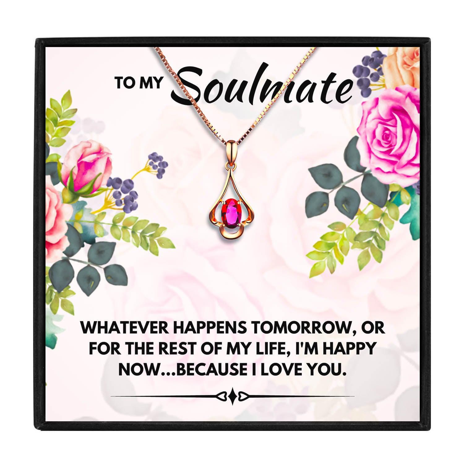 Soulmate Gift Necklace For Her for Christmas 2023 | Soulmate Gift Necklace For Her - undefined | Meaningful Soulmate gift, soulmate gift ideas, soulmate necklace, to my soulmate necklace | From Hunny Life | hunnylife.com
