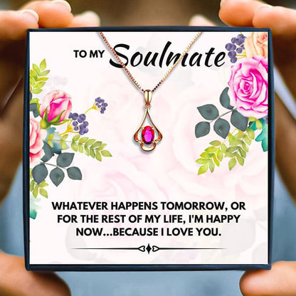 Soulmate Gift Necklace For Her for Christmas 2023 | Soulmate Gift Necklace For Her - undefined | Meaningful Soulmate gift, soulmate gift ideas, soulmate necklace, to my soulmate necklace | From Hunny Life | hunnylife.com