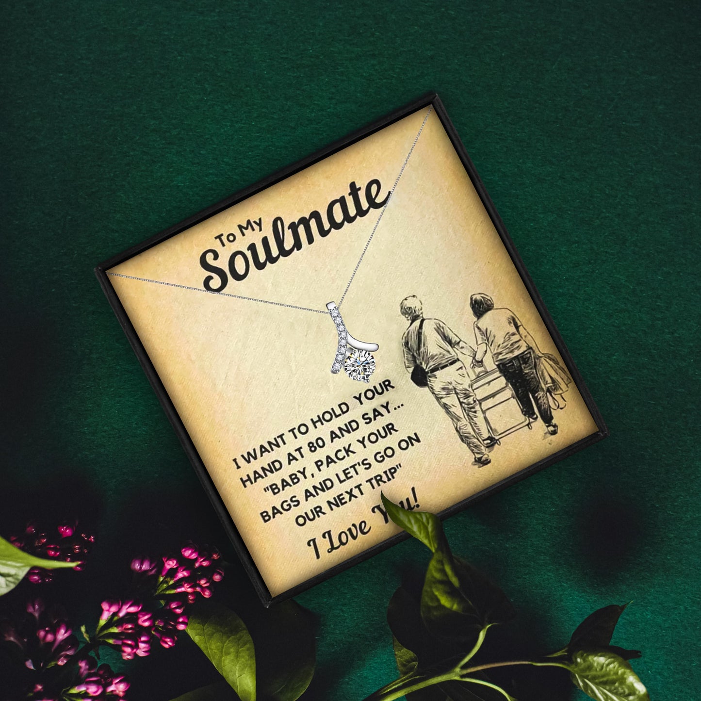 Soulmate Necklace For Her in 2023 | Soulmate Necklace For Her - undefined | my soulmate necklace, soulmate necklace, soulmate pendant, to my beautiful soulmate necklace, to my soulmate necklace | From Hunny Life | hunnylife.com