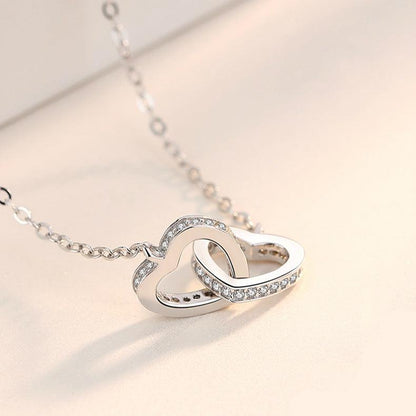 Special Double Heart Necklace For Wife for Christmas 2023 | Special Double Heart Necklace For Wife - undefined | anniversary necklace for wife, Double Heart Necklace For Wife, to my wife necklace | From Hunny Life | hunnylife.com
