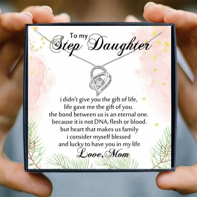 Step Daughter Necklace Gift Set From Mom in 2023 | Step Daughter Necklace Gift Set From Mom - undefined | Step Daughter Necklace, Step Daughter Necklace Gift Set | From Hunny Life | hunnylife.com