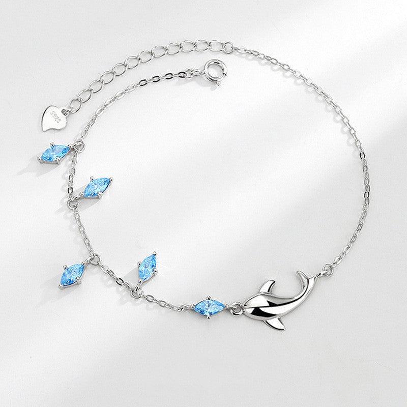 Sterling Silver Dolphin Love Bracelet for Christmas 2023 | Sterling Silver Dolphin Love Bracelet - undefined | Bracelets gift ideas, Charm Bracelet, S925 Sterling Silver Bracelet | From Hunny Life | hunnylife.com