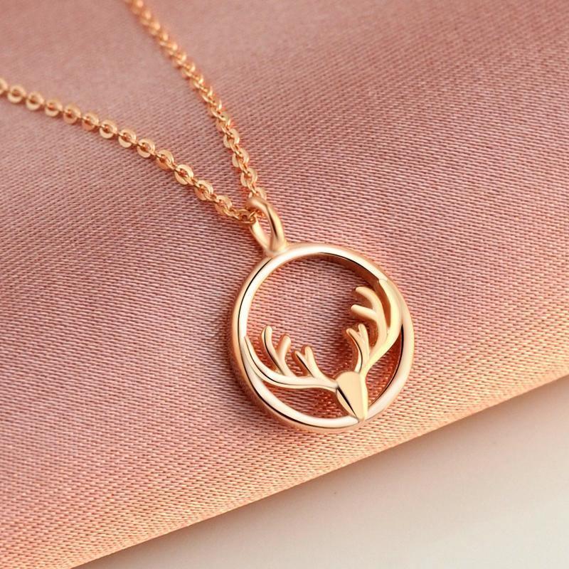 Sterling Silver Rose Gold Simple Silver Necklace for Christmas 2023 | Sterling Silver Rose Gold Simple Silver Necklace - undefined | Gift Necklace, necklace, Necklaces, other necklace, Simple Silver Necklace | From Hunny Life | hunnylife.com