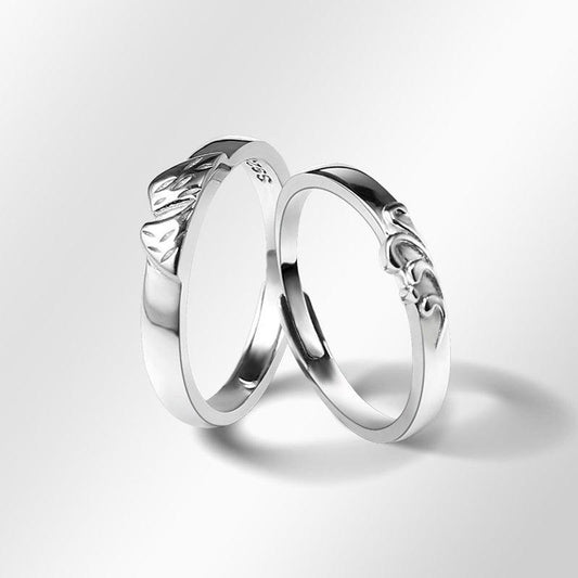 Sterling Silver Swearing Couple Rings For Men And Women for Christmas 2023 | Sterling Silver Swearing Couple Rings For Men And Women - undefined | Couple Rings, Couple Rings For Men And Women, Men And Women Couple Rings | From Hunny Life | hunnylife.com