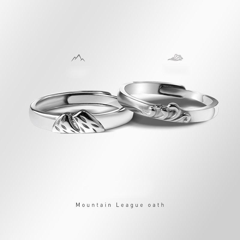Sterling Silver Swearing Couple Rings For Men And Women in 2023 | Sterling Silver Swearing Couple Rings For Men And Women - undefined | Couple Rings, Couple Rings For Men And Women, Men And Women Couple Rings | From Hunny Life | hunnylife.com