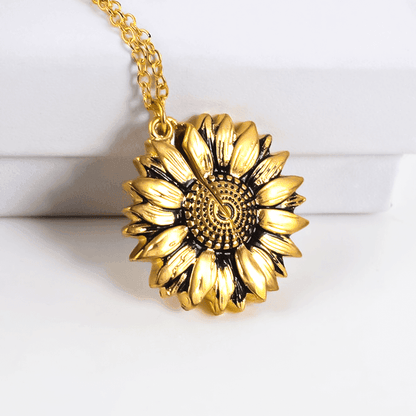 Sunflower Gift Necklace for Sister for Christmas 2023 | Sunflower Gift Necklace for Sister - undefined | Gifts for Sister, Necklace for Sister, sister gift ideas, Sunflower Necklace, sunflower necklace for sister, Sunflower Necklaces, To My Soul Sister Necklace | From Hunny Life | hunnylife.com