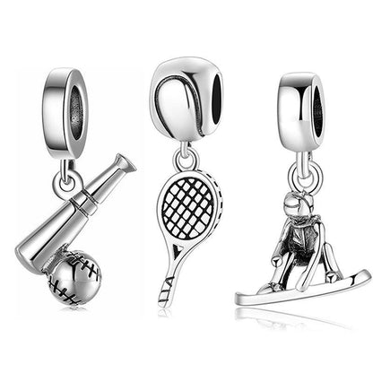 Tennis Baseball Ski Skating Shoes Charm Bracelet Beads for Christmas 2023 | Tennis Baseball Ski Skating Shoes Charm Bracelet Beads - undefined | Charm Bracelet Beads for Bracelets, Cute Charm, S925 Silver Charms & Pendants, Tennis Baseball Ski Skating Shoes Charm | From Hunny Life | hunnylife.com