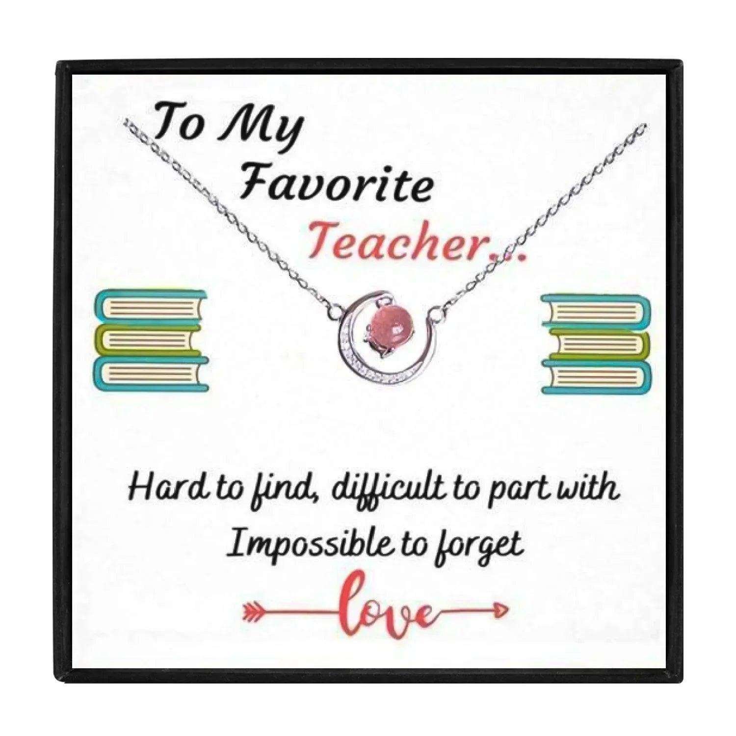 To An Amazing Teacher Gift Necklace Set for Christmas 2023 | To An Amazing Teacher Gift Necklace Set - undefined | teacher gift, teacher gift ideas | From Hunny Life | hunnylife.com