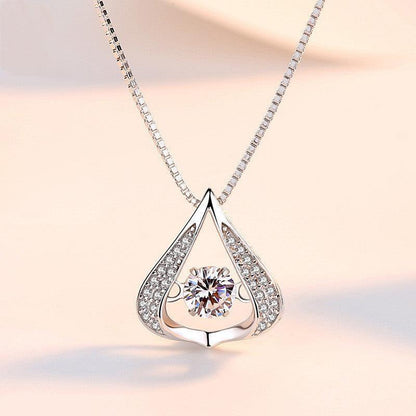 To Granddaughter Drop Crystal Necklace in 2023 | To Granddaughter Drop Crystal Necklace - undefined | Granddaughter Necklace, To Granddaughter Drop Crystal Necklace | From Hunny Life | hunnylife.com