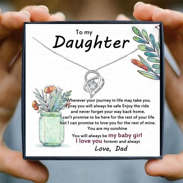 To My Amazing Daughter Necklace Gift Set From Dad for Christmas 2023 | To My Amazing Daughter Necklace Gift Set From Dad - undefined | dad daughter necklace, Necklace Gift Set From Dad, to my daughter gift from dad | From Hunny Life | hunnylife.com