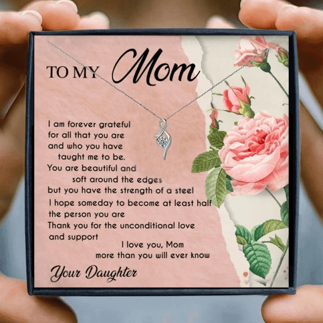 To My Amazing Mom Crystal Pendant Necklace Gift for Christmas 2023 | To My Amazing Mom Crystal Pendant Necklace Gift - undefined | gift, gift idea, gift ideas, mom gift, mom gift ideas, necklace, Necklaces | From Hunny Life | hunnylife.com