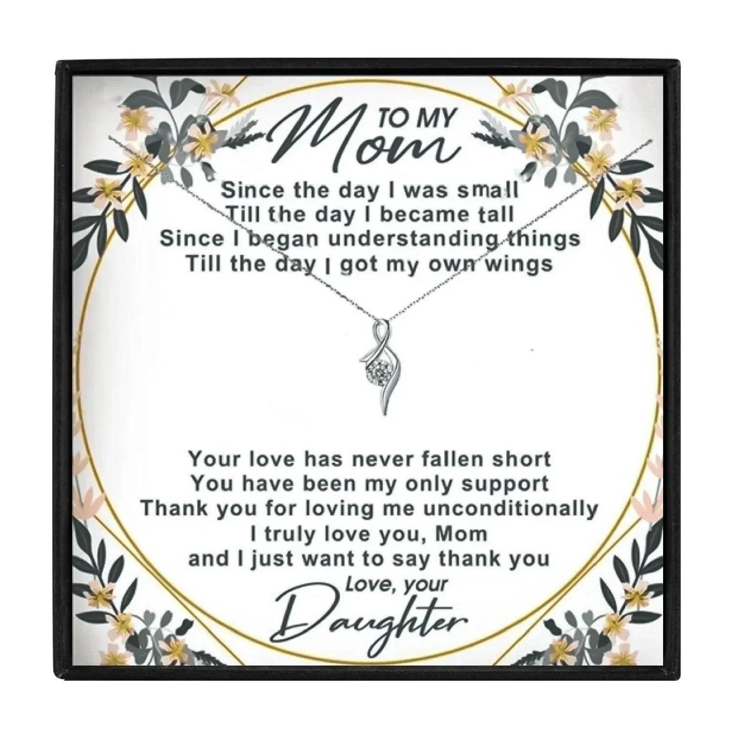 To My Amazing Mom Forever Love Crystal Gift Necklace for Christmas 2023 | To My Amazing Mom Forever Love Crystal Gift Necklace - undefined | gift for mom, mom birthday gift, mom gift ideas | From Hunny Life | hunnylife.com