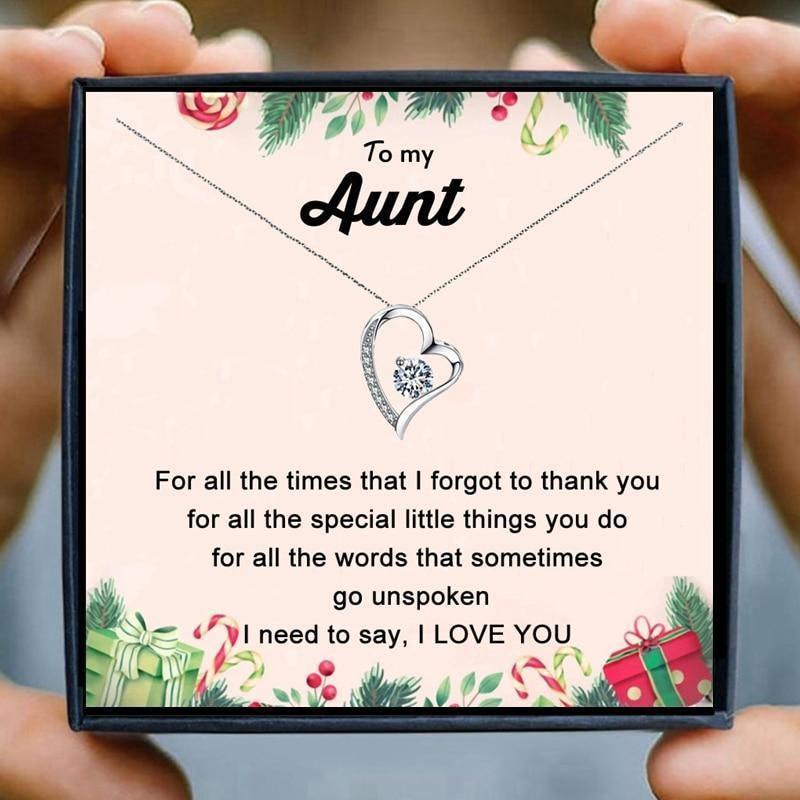 To My Aunt Gift Necklace Set for Christmas 2023 | To My Aunt Gift Necklace Set - undefined | Aunt gft ideas, To My Aunt Gift Necklace Set | From Hunny Life | hunnylife.com