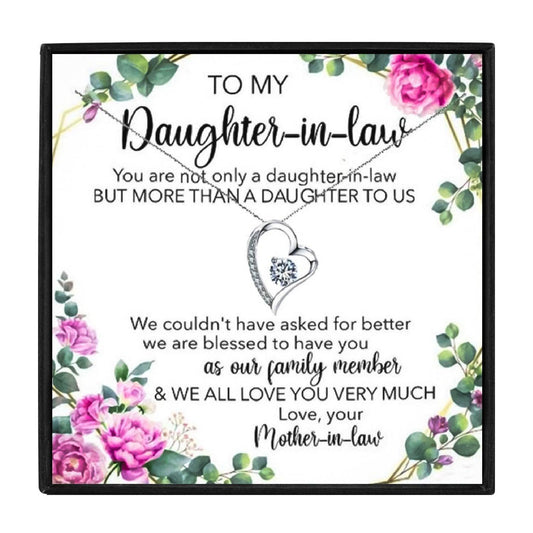 To My Badass Daughter-in-Law Necklace for Christmas 2023 | To My Badass Daughter-in-Law Necklace - undefined | Daughter-In-Law necklace set, My Daughter in Law necklace | From Hunny Life | hunnylife.com