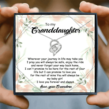 To My Beautiful Granddaughter Necklace Gift Set for Christmas 2023 | To My Beautiful Granddaughter Necklace Gift Set - undefined | Granddaughter, To My Granddaughter, To My Granddaughter Hollow Heart Necklace | From Hunny Life | hunnylife.com