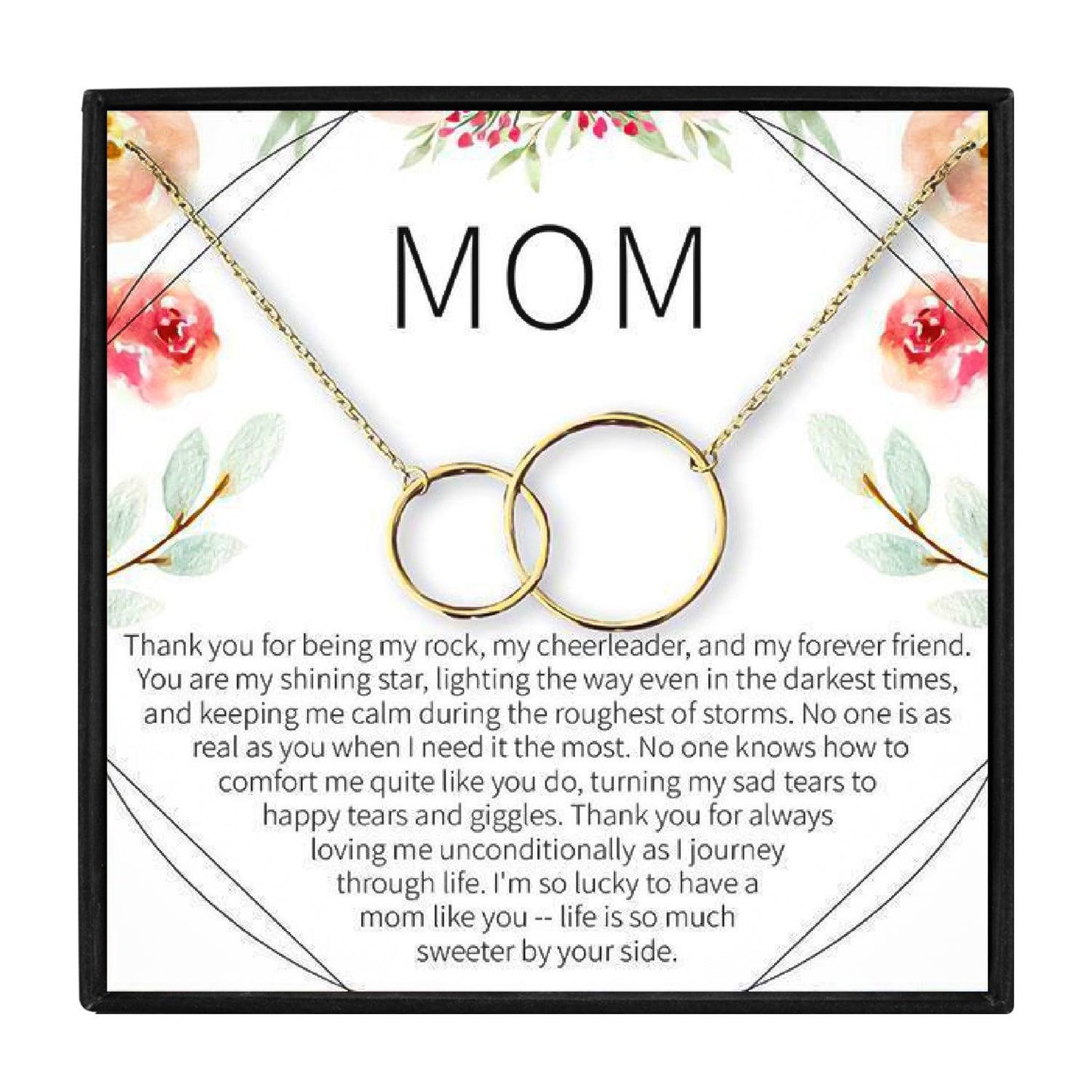 To My Beautiful Mom Double Circles Gift Necklace for Christmas 2023 | To My Beautiful Mom Double Circles Gift Necklace - undefined | gift, Gift Necklace, mom, Mother Daughter Necklace, necklace | From Hunny Life | hunnylife.com