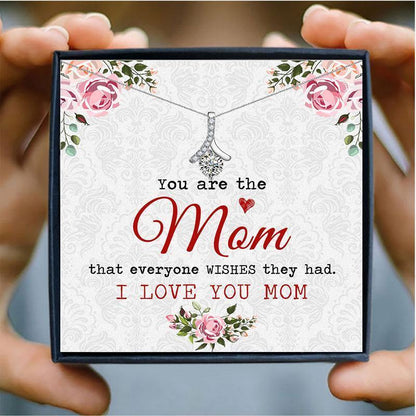 To My Beautiful Mom Gift Necklace Set for Christmas 2023 | To My Beautiful Mom Gift Necklace Set - undefined | gift, gift idea, Mother day gift, necklace, Shiny Heart Necklace for Women Mother Day Gift | From Hunny Life | hunnylife.com