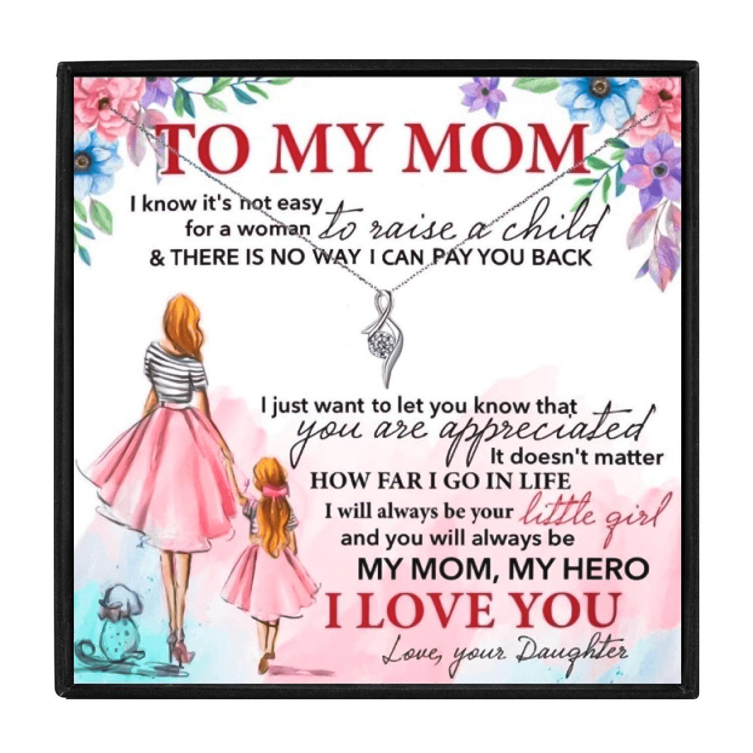 To My Beautiful Mom Lucky Necklace From daughter in 2023 | To My Beautiful Mom Lucky Necklace From daughter - undefined | gift ideas, Gift Necklace, mom gift, mom gift ideas, necklace, Necklaces | From Hunny Life | hunnylife.com