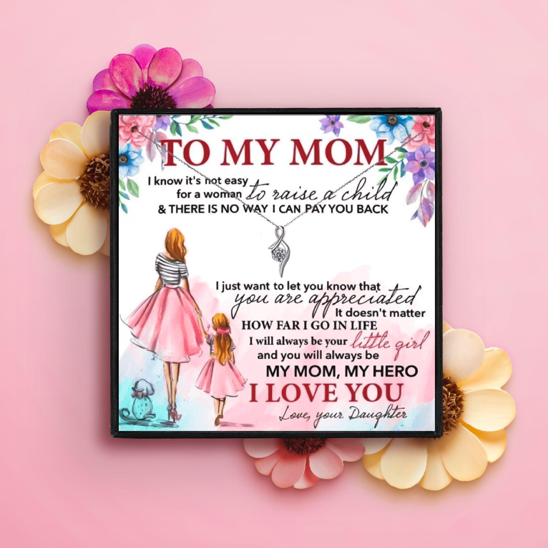 To My Beautiful Mom Lucky Necklace From daughter in 2023 | To My Beautiful Mom Lucky Necklace From daughter - undefined | gift ideas, Gift Necklace, mom gift, mom gift ideas, necklace, Necklaces | From Hunny Life | hunnylife.com