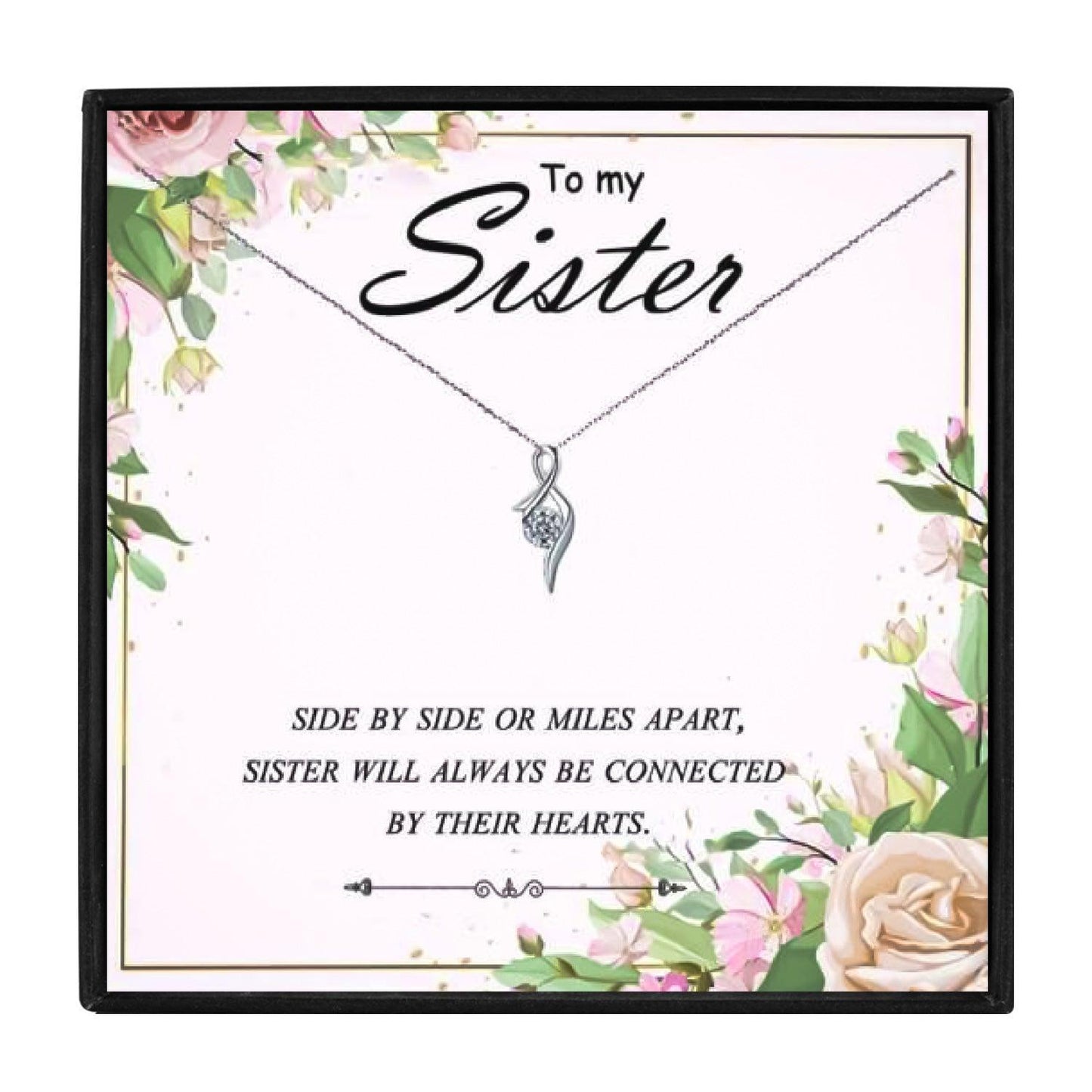 To My Beautiful Sister Gift Necklaces Set for Christmas 2023 | To My Beautiful Sister Gift Necklaces Set - undefined | Beautiful Sister Gift Necklaces Set, Soul Sister Necklace, To My Soul Sister, To My Soul Sister Necklace | From Hunny Life | hunnylife.com