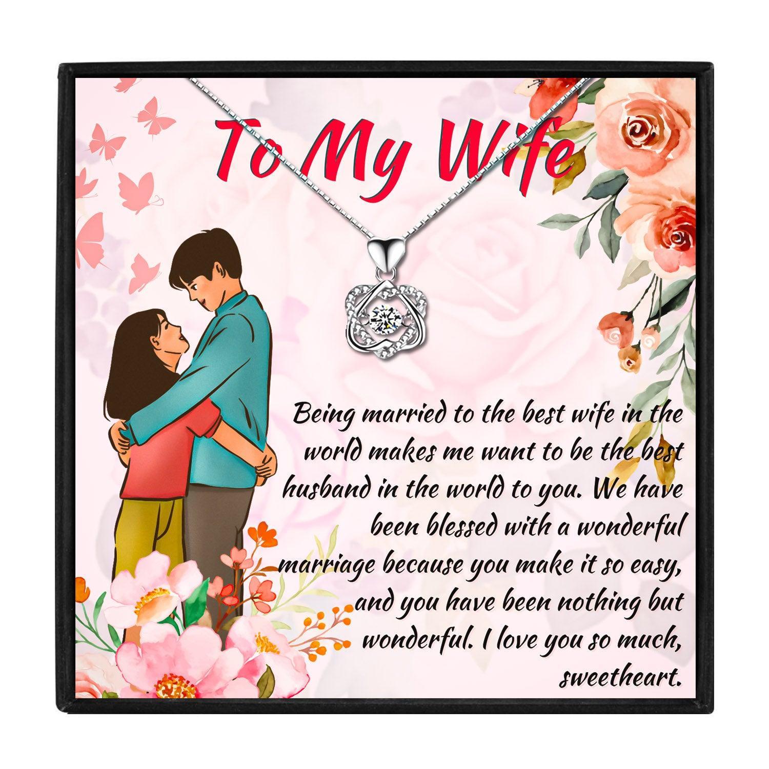 To My Beautiful Soulmate Luxury Gift Necklace Set for Christmas 2023 | To My Beautiful Soulmate Luxury Gift Necklace Set - undefined | Romantic Anniversary Gift For Wife, To My Wife Gifts Necklace, To My Wonderful Wife necklace, wife gift, wife gift ideas | From Hunny Life | hunnylife.com