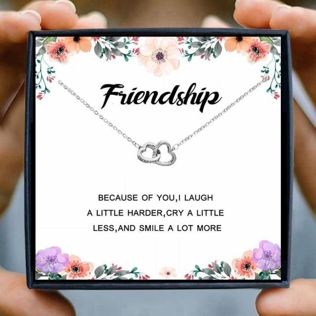 To My Bestie Best Friends Forever Necklace Gift Set in 2023 | To My Bestie Best Friends Forever Necklace Gift Set - undefined | Friendship necklace, gift for friend, Gift Necklace, Rose Gold Heart, Rose Gold Heart Friendship Necklace | From Hunny Life | hunnylife.com