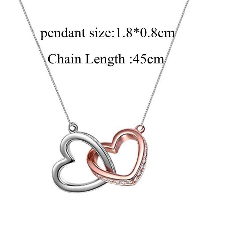 To My Bestie Double Heart Necklace Gift Set in 2023 | To My Bestie Double Heart Necklace Gift Set - undefined | Best Friends gift ideas, Bestie Necklace | From Hunny Life | hunnylife.com