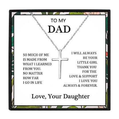 To My Dad Gift Necklace From Daughter in 2023 | To My Dad Gift Necklace From Daughter - undefined | dad, dad necklaces, gift, gift ideas, necklace | From Hunny Life | hunnylife.com
