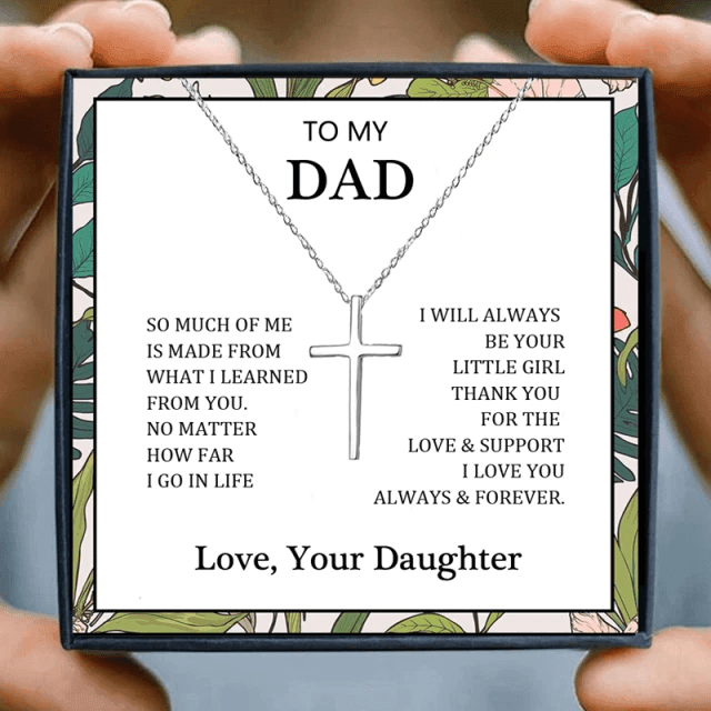 To My Dad Gift Necklace From Daughter for Christmas 2023 | To My Dad Gift Necklace From Daughter - undefined | dad, dad necklaces, gift, gift ideas, necklace | From Hunny Life | hunnylife.com