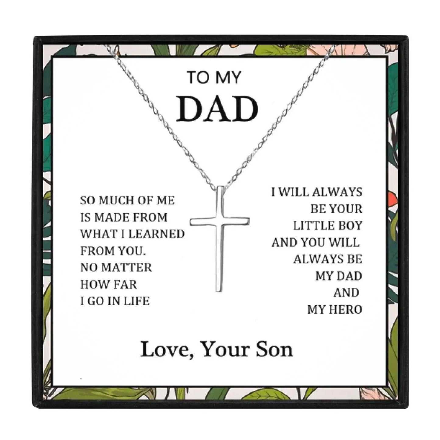 To My Dad Gift Necklace From Son in 2023 | To My Dad Gift Necklace From Son - undefined | dad necklace, gift, gift ideas, necklace, Necklaces | From Hunny Life | hunnylife.com