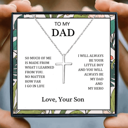 To My Dad Gift Necklace From Son for Christmas 2023 | To My Dad Gift Necklace From Son - undefined | dad necklace, gift, gift ideas, necklace, Necklaces | From Hunny Life | hunnylife.com