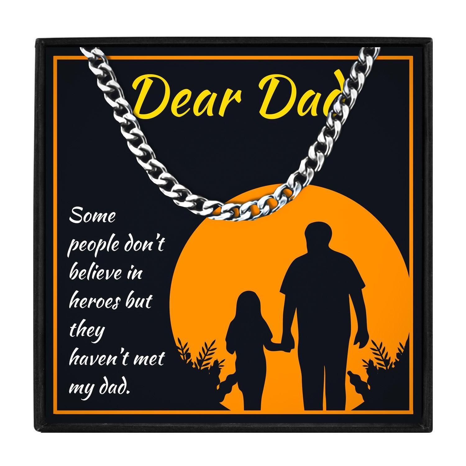 To My Dad Necklace Jewelry Gift From Daughter in 2023 | To My Dad Necklace Jewelry Gift From Daughter - undefined | dad birthday gift, dad necklace from daughte, dad necklaces, dad pendant, father daughter necklace, father's day necklace | From Hunny Life | hunnylife.com