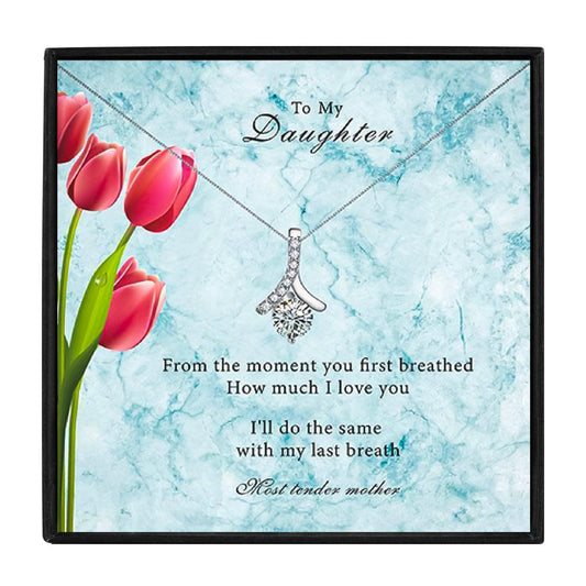To My Daughter Crystal Necklace Gift Set for Christmas 2023 | To My Daughter Crystal Necklace Gift Set - undefined | daughter gift, gift, gift idea, Necklaces, To My Daughter Crystal Necklace | From Hunny Life | hunnylife.com