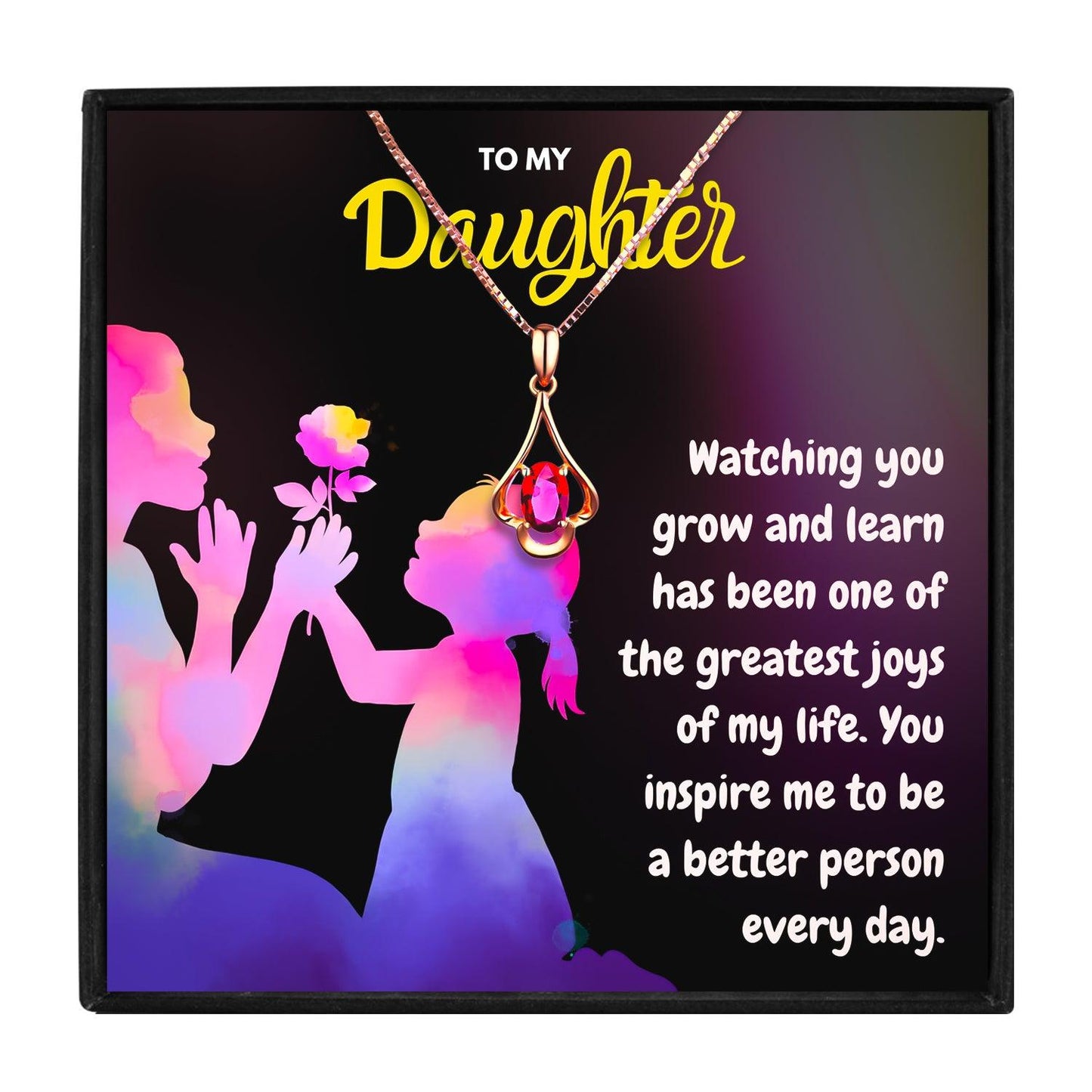 To My Daughter Forever Love Necklace Message Card in 2023 | To My Daughter Forever Love Necklace Message Card - undefined | For My Daughter necklace, Meaningful Daughter Necklaces, Mother Daughter Necklace, To my daughter necklace, To Our Daughter necklace | From Hunny Life | hunnylife.com