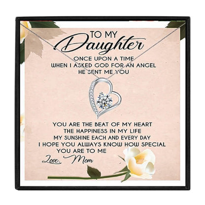 To My Daughter Heart Necklace From Mom in 2023 | To My Daughter Heart Necklace From Mom - undefined | Gift Necklace, necklace, To My Daughter, To my daughter necklace, To my daughter necklace from mom | From Hunny Life | hunnylife.com