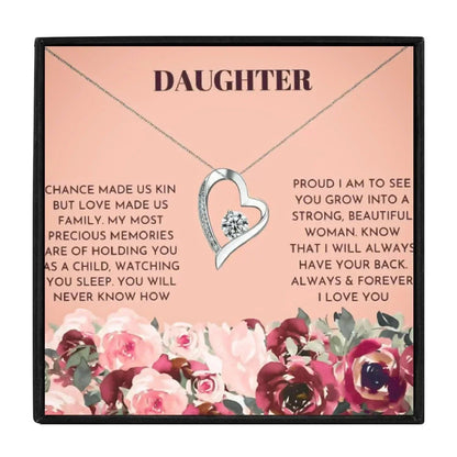 To My Daughter Hollow Heart Necklace Gift Set in 2023 | To My Daughter Hollow Heart Necklace Gift Set - undefined | daughter gift, daughter gift ideas, Daughter Necklace, To My Daughter | From Hunny Life | hunnylife.com