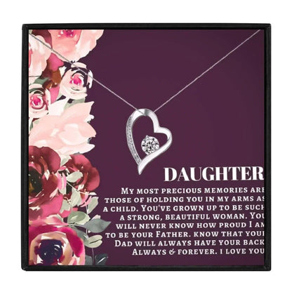 To My Daughter Hollow Heart Necklace Set in 2023 | To My Daughter Hollow Heart Necklace Set - undefined | daughter gift, daughter gift ideas, Daughter Necklace, To my daughter necklace from mom | From Hunny Life | hunnylife.com