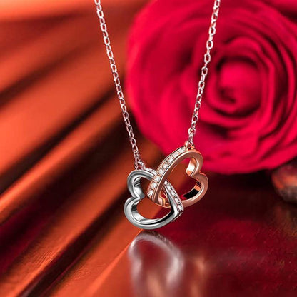 To My Daughter Interlocking Heart Necklace in 2023 | To My Daughter Interlocking Heart Necklace - undefined | daughter gift, Heart Necklace, mother daughter daughter double heart necklace, Mother Daughter Gift Necklace, To Daughter Interlocking Heart Necklace | From Hunny Life | hunnylife.com