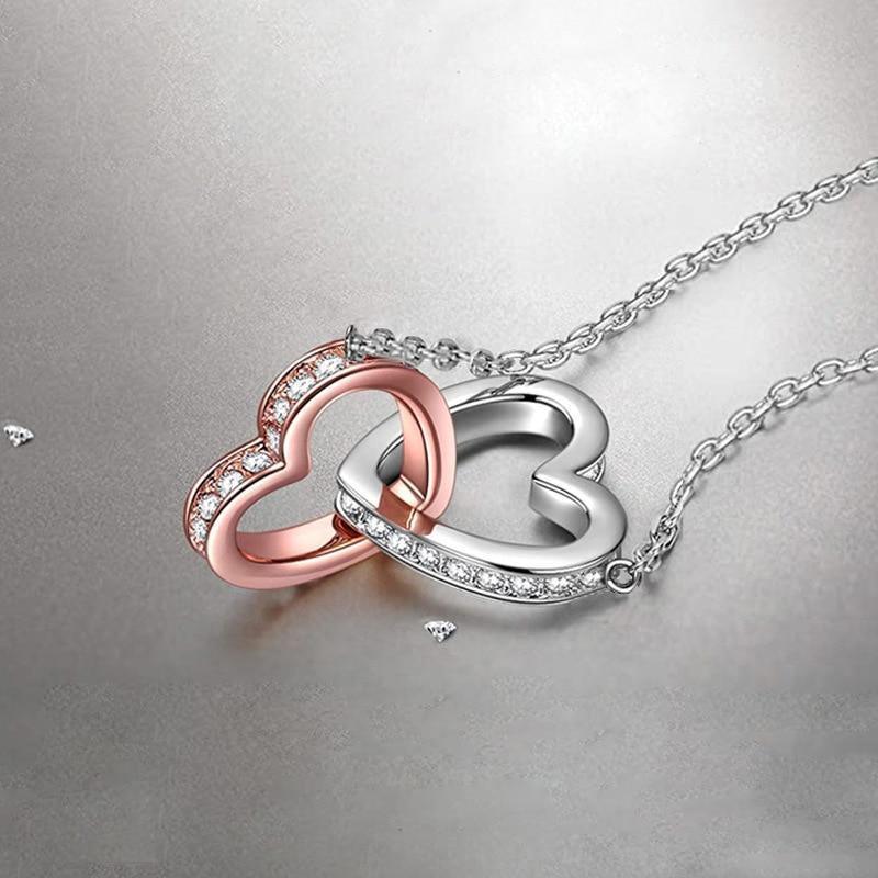 To My Daughter Interlocking Heart Necklace in 2023 | To My Daughter Interlocking Heart Necklace - undefined | daughter gift, Heart Necklace, mother daughter daughter double heart necklace, Mother Daughter Gift Necklace, To Daughter Interlocking Heart Necklace | From Hunny Life | hunnylife.com