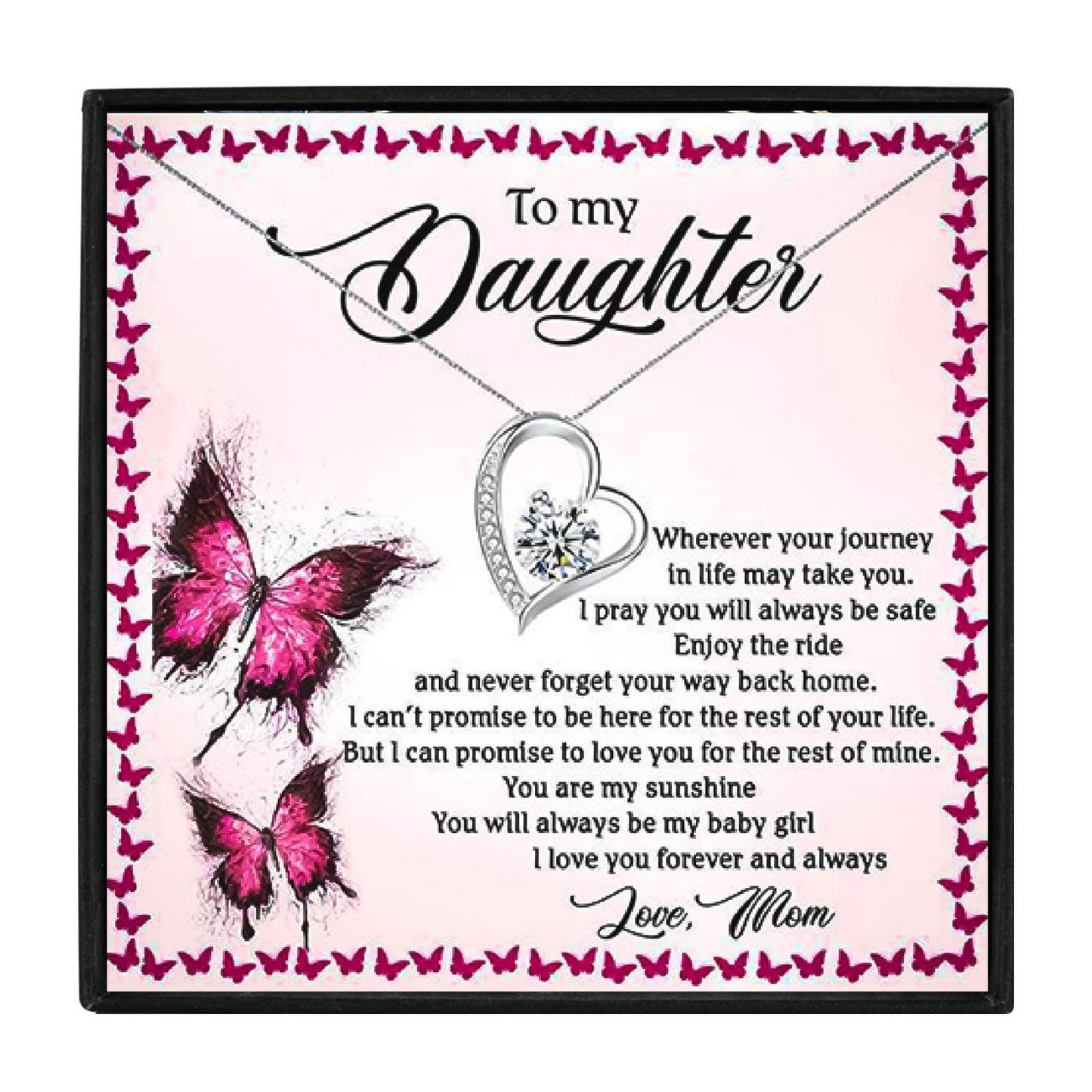 To My Daughter Necklace From Mommy for Christmas 2023 | To My Daughter Necklace From Mommy - undefined | gift, Gift Necklace, necklace, To My Daughter, To my daughter necklace, To my daughter necklace from mom | From Hunny Life | hunnylife.com