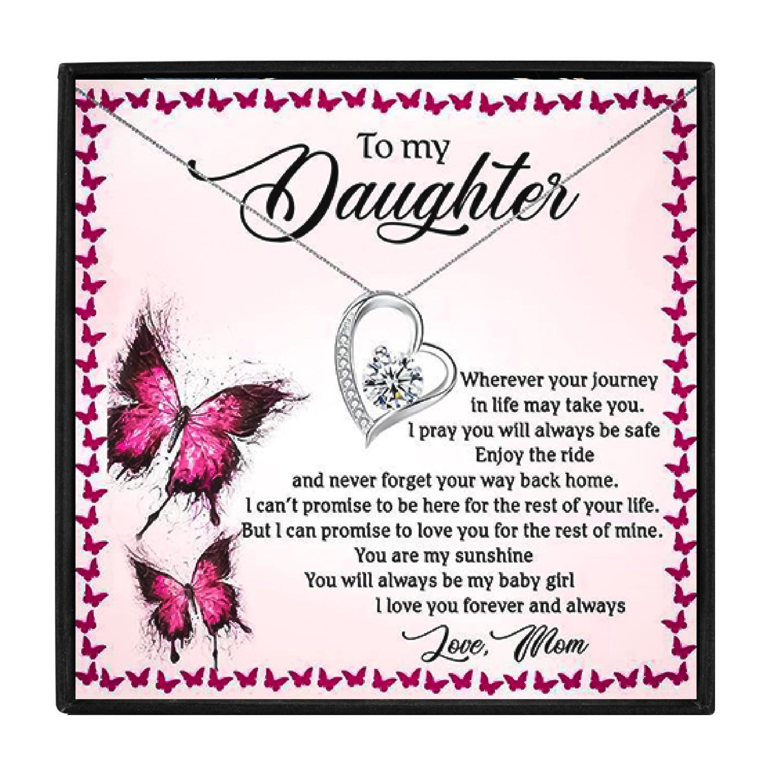To My Daughter Necklace From Mommy in 2023 | To My Daughter Necklace From Mommy - undefined | gift, Gift Necklace, necklace, To My Daughter, To my daughter necklace, To my daughter necklace from mom | From Hunny Life | hunnylife.com