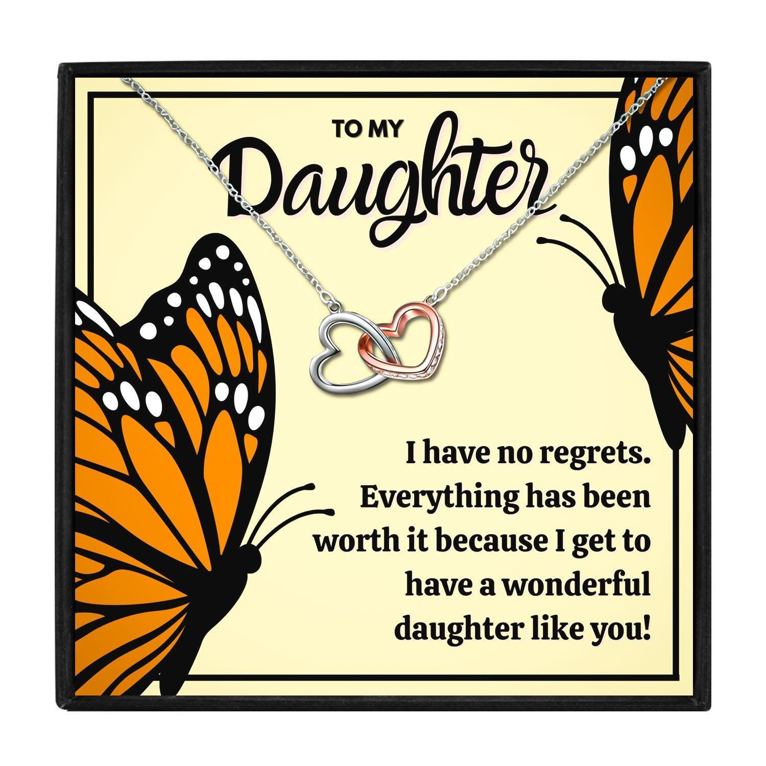 To My Daughter Necklace Gift Double Heart Necklace for Christmas 2023 | To My Daughter Necklace Gift Double Heart Necklace - undefined | daughter gift, daughter gift ideas, Daughter Necklace, Mother Daughter, Mother Daughter Gift Necklace, Mother Daughter Infinity Necklace, Mother Daughter Necklace, Mother Daughter Wedding Gift | From Hunny Life | hunnylife.com