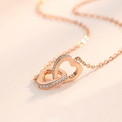 To My Future Wife Double Heart Necklace in 2023 | To My Future Wife Double Heart Necklace - undefined | anniversary necklace for wife, Double Heart Necklace For Wife, to my wife necklace | From Hunny Life | hunnylife.com