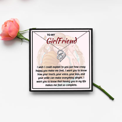 To My Girlfriend The Day I Met You Necklace in 2023 | To My Girlfriend The Day I Met You Necklace - undefined | Double Heart Chain Necklace, Double Heart Custom Name Necklaces, Gift for Girlfriend, Girlfriend Gifts, girlfriend necklace, Rose Gold Necklace Gift for Girlfriend, to my girlfriend | From Hunny Life | hunnylife.com