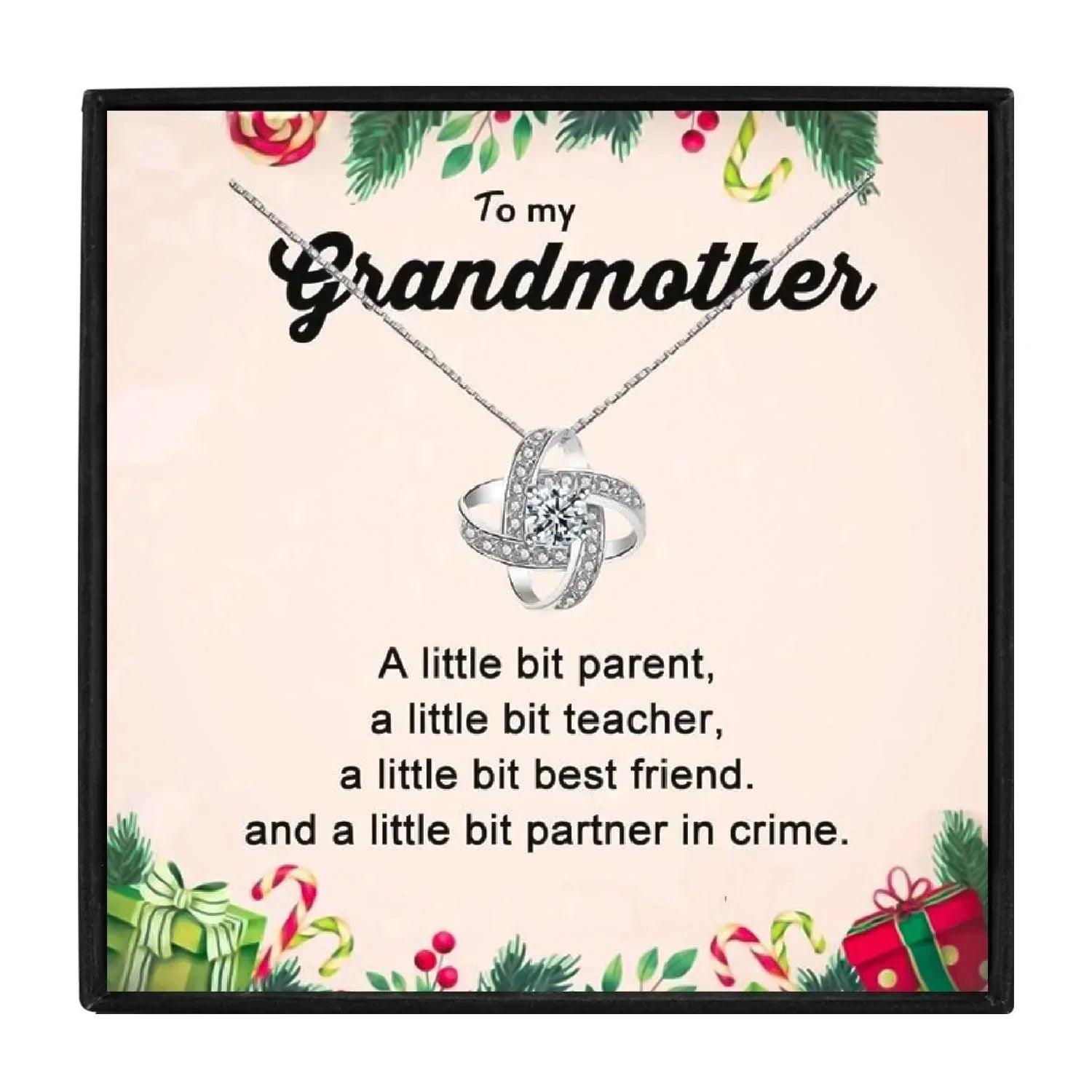 To My Grandma Love Knot Pendant Necklace Gift for Christmas 2023 | To My Grandma Love Knot Pendant Necklace Gift - undefined | Grandma gift ideas, Grandma Gifts, Grandma necklaces | From Hunny Life | hunnylife.com